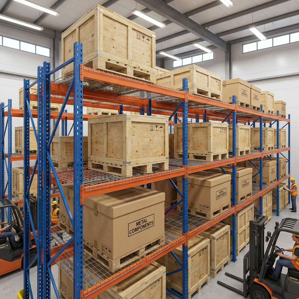 E Commerce Warehouse Heavy Duty Pallet Rack Storage System Steel Racking Solution