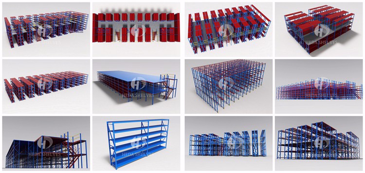 HEDA Guangzhou Steel Pallet Racking System Warehouse Rack Storage Shelves Heavy Duty