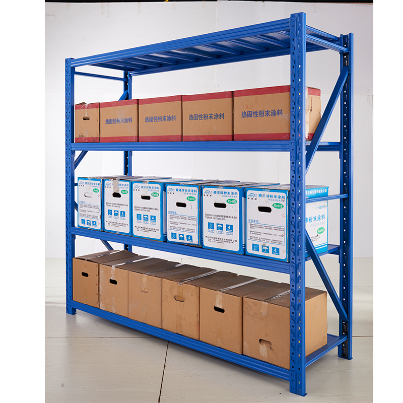 Racking Adjustable Metal Boltless Shelf and Racks Warehouse Storage Medium Duty Metal Rack Shelf