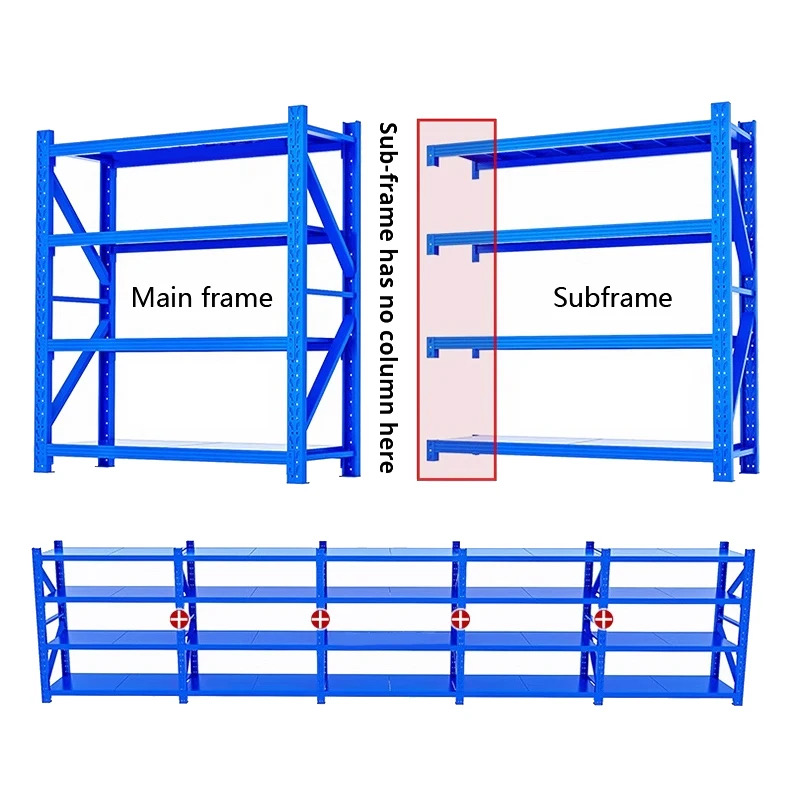 Stacking Racks &amp; Shelves Industrial Garage Storage Metal Boltless Shelves Adjustable Detachable