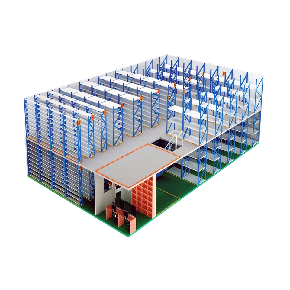 High Quality Custom Steel Structure Heavy Duty Workshop Warehouse Mezzanine Attic Rack Stairs Corrosion Protection Space Saving