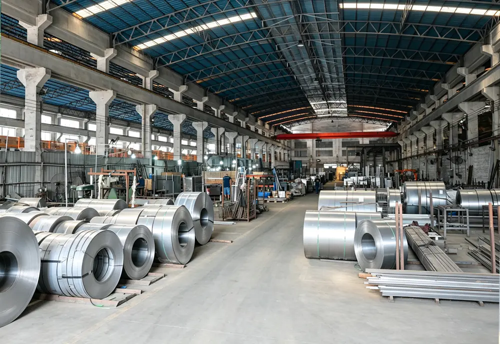 Automated roll-forming machine for rack upright columns