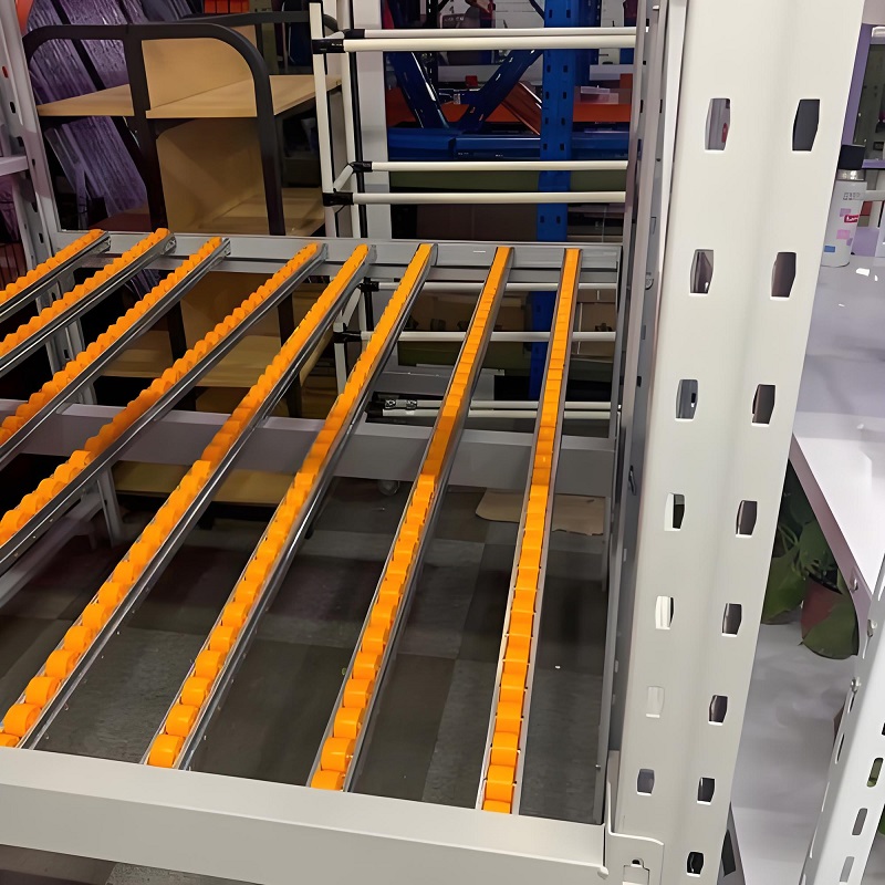 Factory Price Carton Flow Rack Adjustable Wheel Track Shelving for Warehouse Order Picking