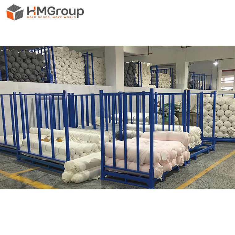 Customization Warehouse Stacking Heavy Duty Powder Coated Rolls Fabric Warehouse Rack