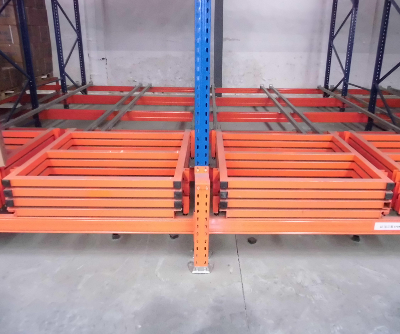 Push back cart system