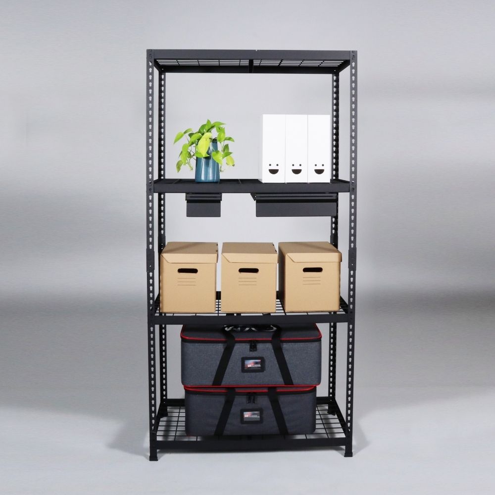 900*450*1800mm Iron Multi-Level VNA Pallet Rack Multi-Level Warehouse Storage Angle Steel Gondola for Stacking Racks Shelves