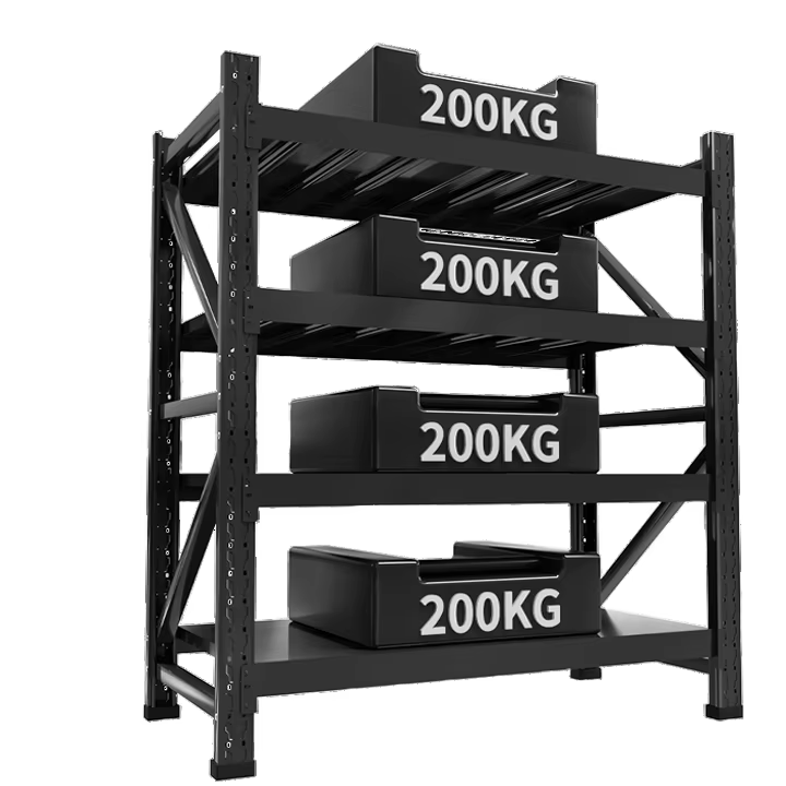 4 Layers 2000*600*2000mm Adjustable 200-500kg Storage Light Duty Shelves Long-span Racking for Warehouse
