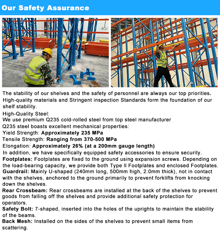 Customized Heavy-Duty Steel Warehouse Pallet System Industrial Racking Pallet Rack Shelving for Industrial Shelves