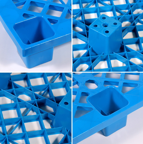 Industrial HDPE Pallet Storage Rack for Garage-Customizable Colors High Capacity 800-4000kg Anti-Static &amp; Anti-Collision