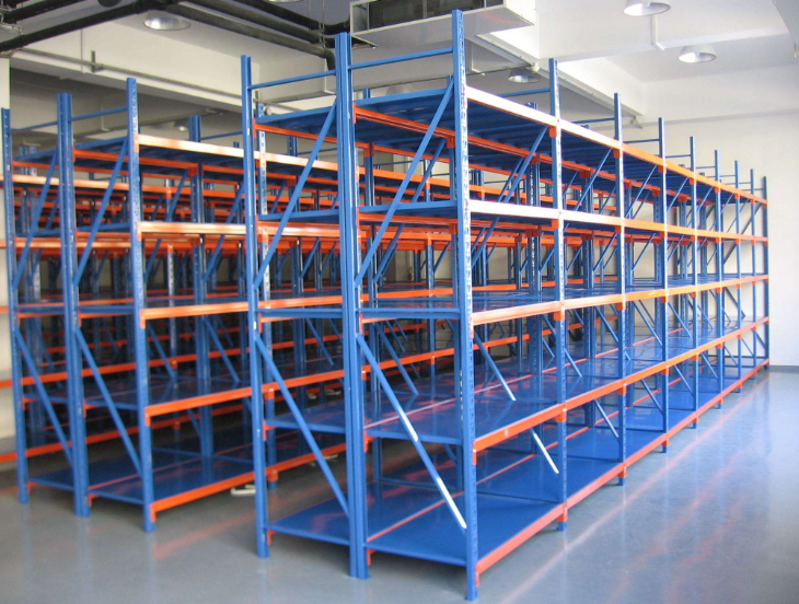Industrial Longspan Shelving Unit Cold Rolled Steel Storage Rack Heavy Duty Warehouse Racking System for Logistics Center