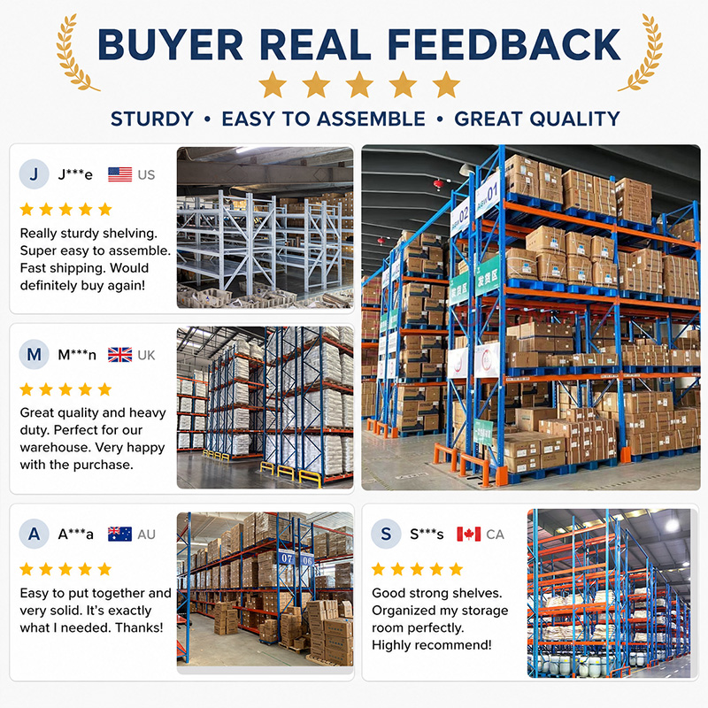 Industrial Warehouse Shelving Rack Heavy Duty Steel Storage Shelves for Palletized Inventory