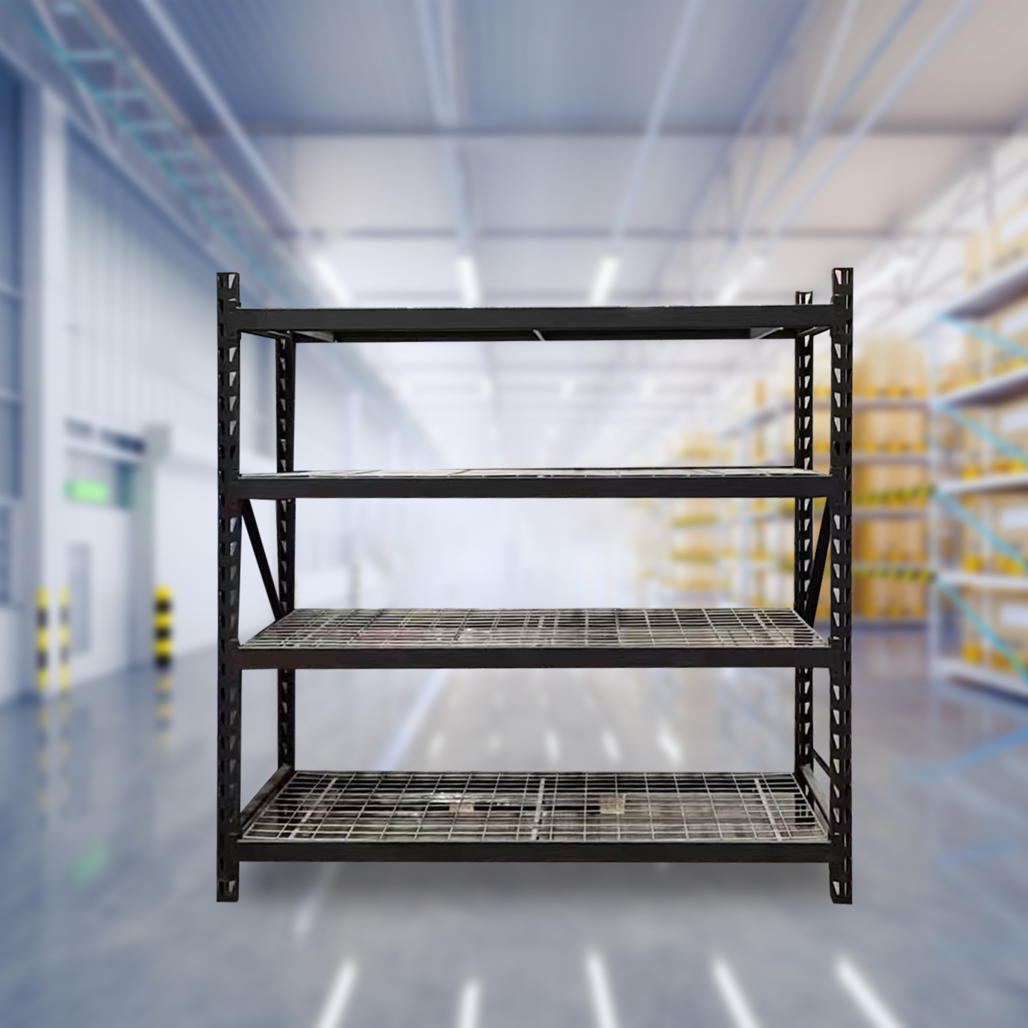 Warehouse Racking System for Light Duty Pallet Storage | Industrial Metal Rack Corrosion Protection Selective Pallet Rack Carton