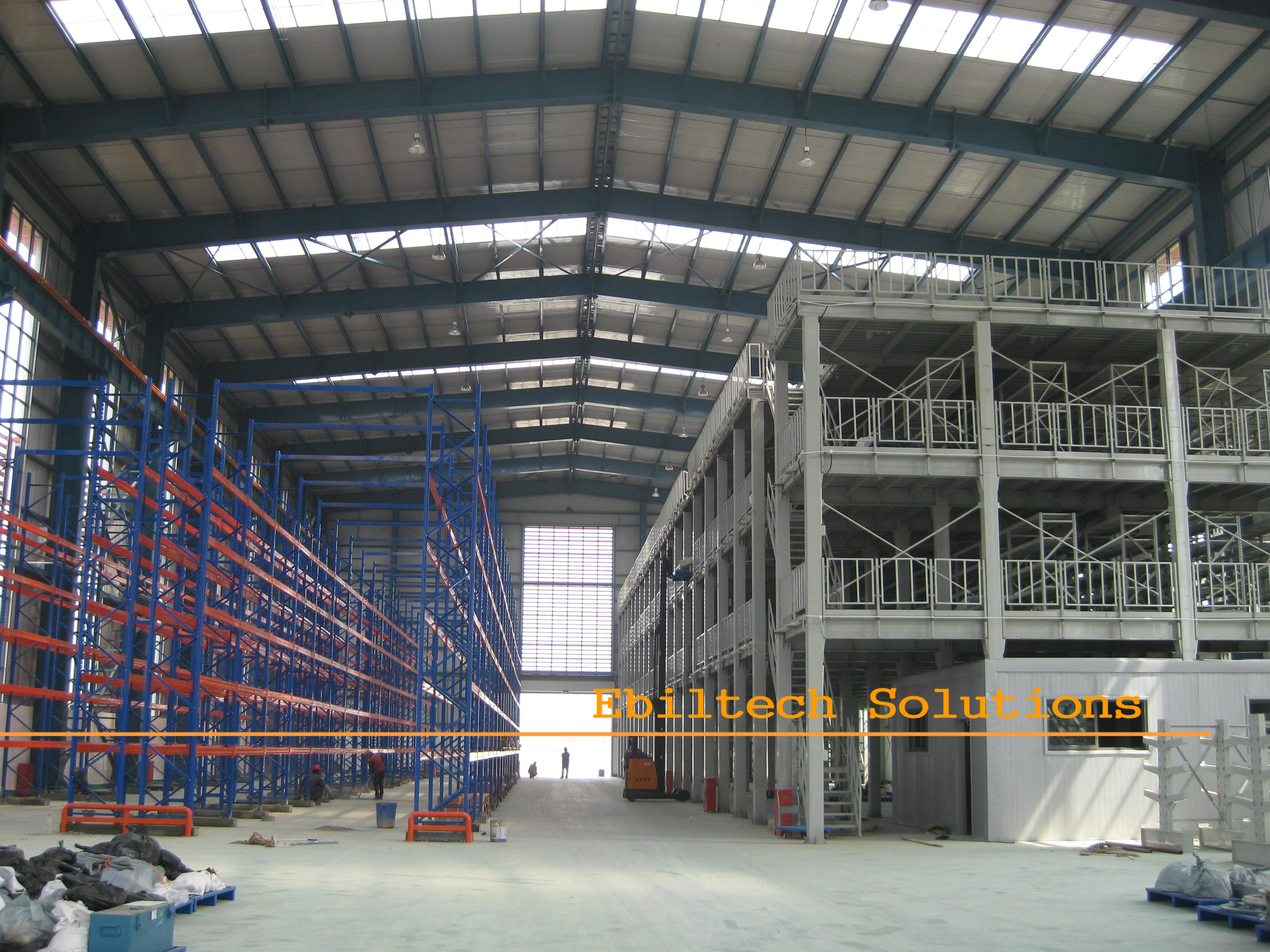 Mezzanine Shelving Structure