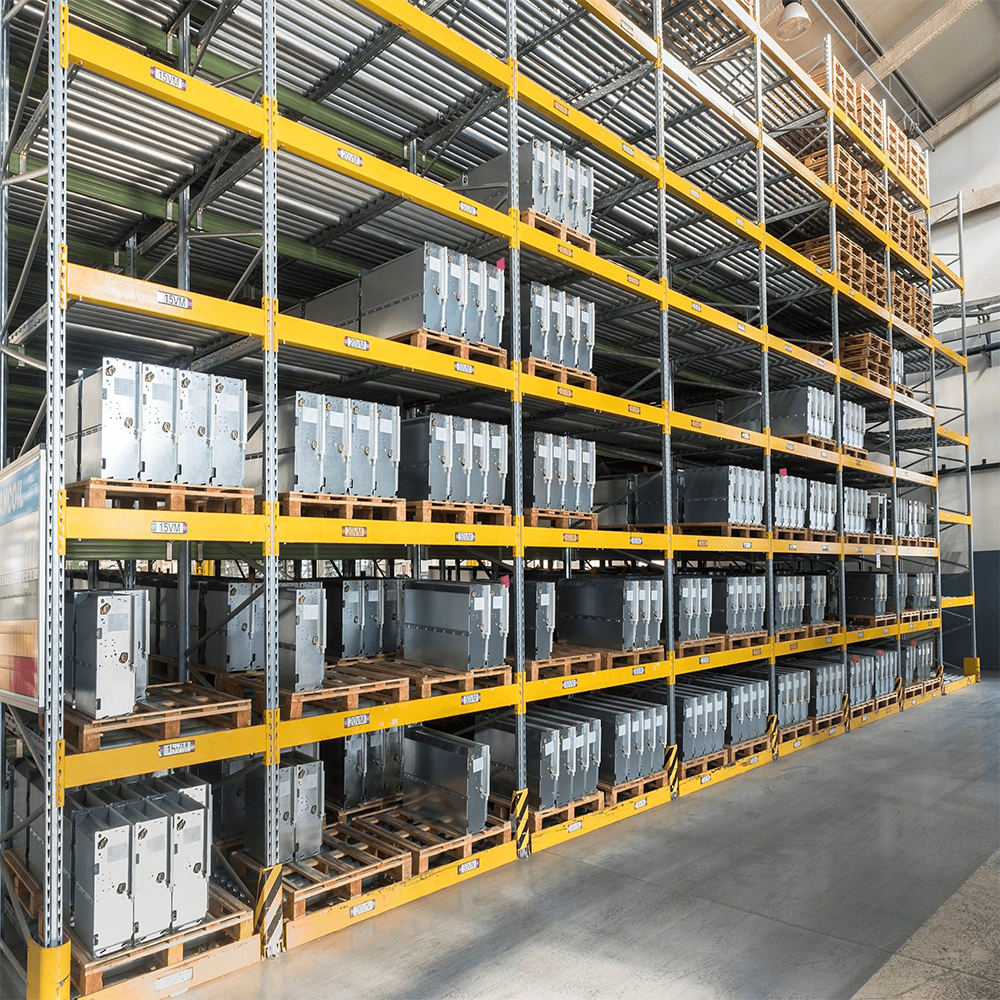 FIFO High Efficient Warehouse Storage Gravity Pallet Flow Racks Roller Rack/Pallet Flow Racking