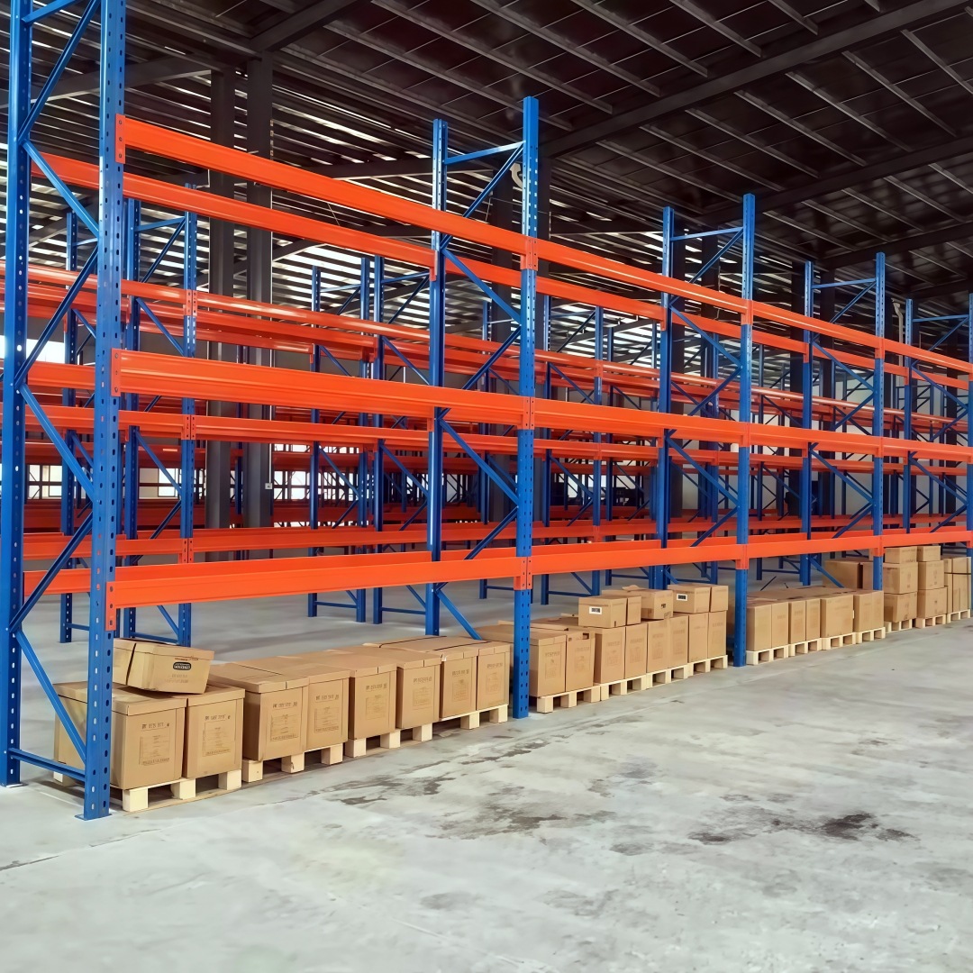 Factory Metal Heavy Duty Racking Boltless 4-Layer Steel Industrial Storage Shelves Electrostatic Powder