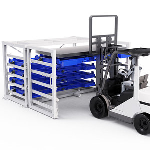 Foldable 6-Layer Sheet Metal Storage Rack