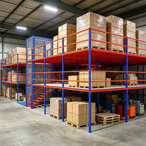 Warehouse Mezzanine Racking System Multi Level Steel Platform
