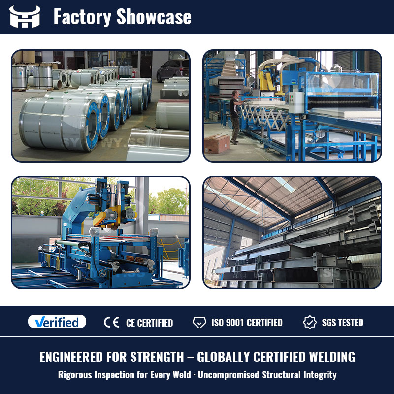 Pallet Racking Warehouse High Capacity Steel Structure Building Wide Span Galvanized Steel Frame