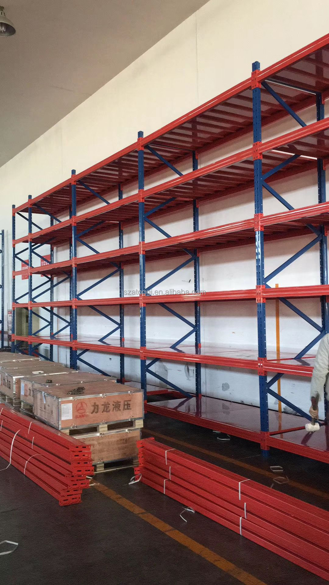 Heavy Duty Wide Span Pallet Rack, Industrial Warehouse Storage Pallet Racking for Bulk Goods Storage
