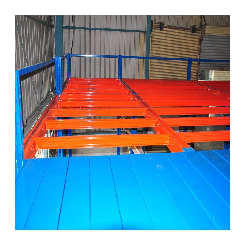 HUAWU 1000kg/sqm 2-Layer Mezzanine Floor System Steel Q235 Corrosion Protected Electrostatic Powder Coated Warehouse Platform