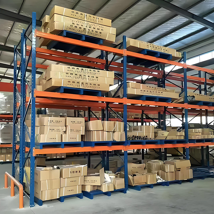 Industrial Heavy Duty Adjustable Pallet Racks with Cold Rolled Steel Powder Coated Custom Racking Layout for Overseas Warehouse