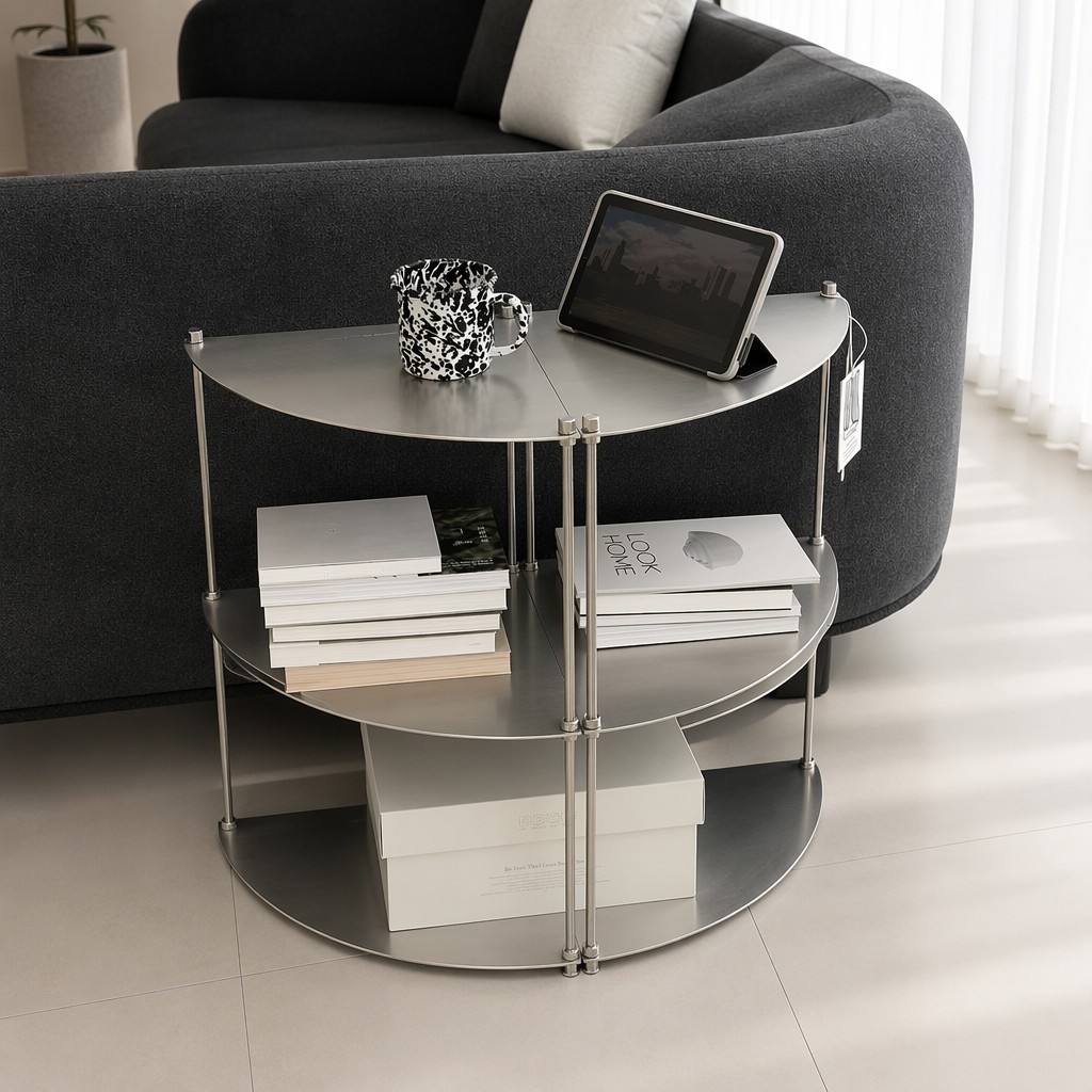 Modern Stainless Steel CD Rack Vinyl Record Storage Shelf Modular Media Player Stand Hifi Equipment Display Rack Wholesale