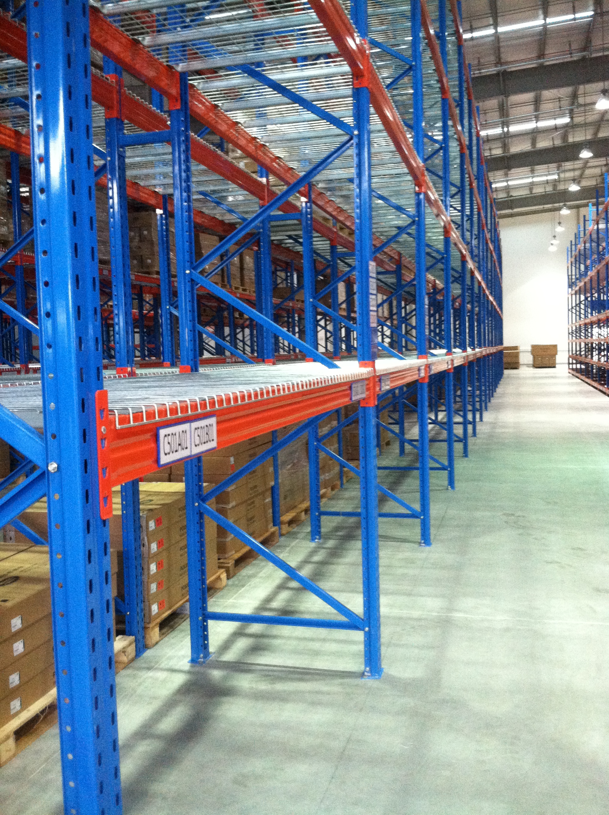 High-Rise Heavy Duty Beam Racking 10-15m Tall Steel Storage Shelves for Large Logistics Center Palletized Cargo Stacking