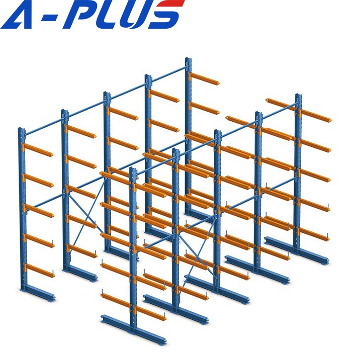 Heavy Duty 5-Layer Industrial Warehouse Shelving Steel Cantilever Rack For Pallet Storage Metal Stacking Rack