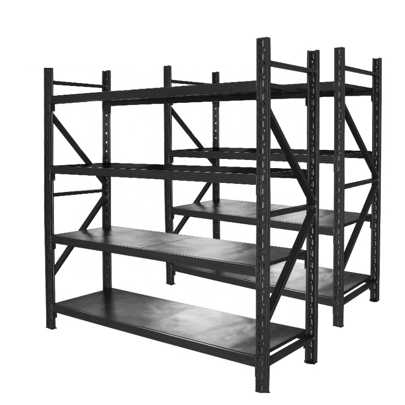 Metal Storage Rack Long Span Steel Light Duty Shelf Warehouse Steel Shelving Assemble Shelving Racking System