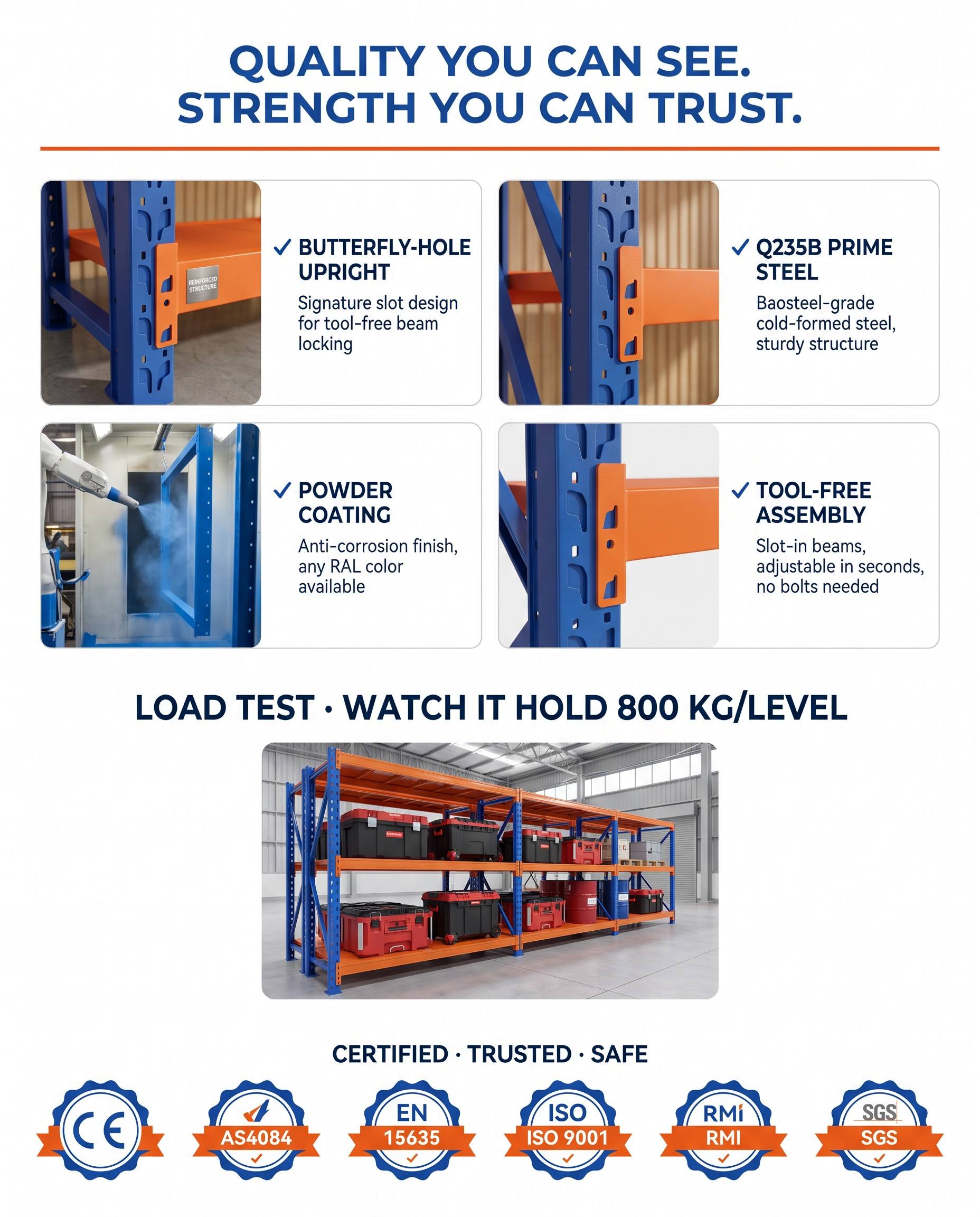 Shelving Light Duty Commercial Storage System For Stockroom Organization In Warehouses Garages And General Storage Areas