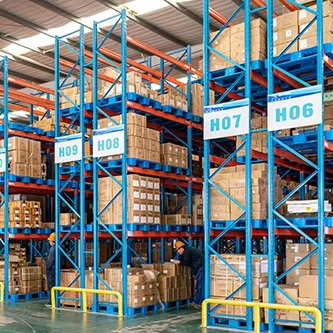 JiaGong Adjustable Steel Selective Beam Main Sub Pallet Rack Multi-Color Powder Coated Surface Card Slot Assembly 4-Layer
