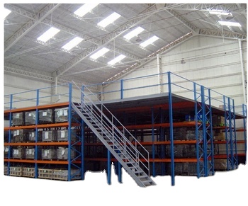 High Quality Custom Steel Structure Heavy Duty Workshop Warehouse Mezzanine Attic Rack Stairs Corrosion Protection Space Saving