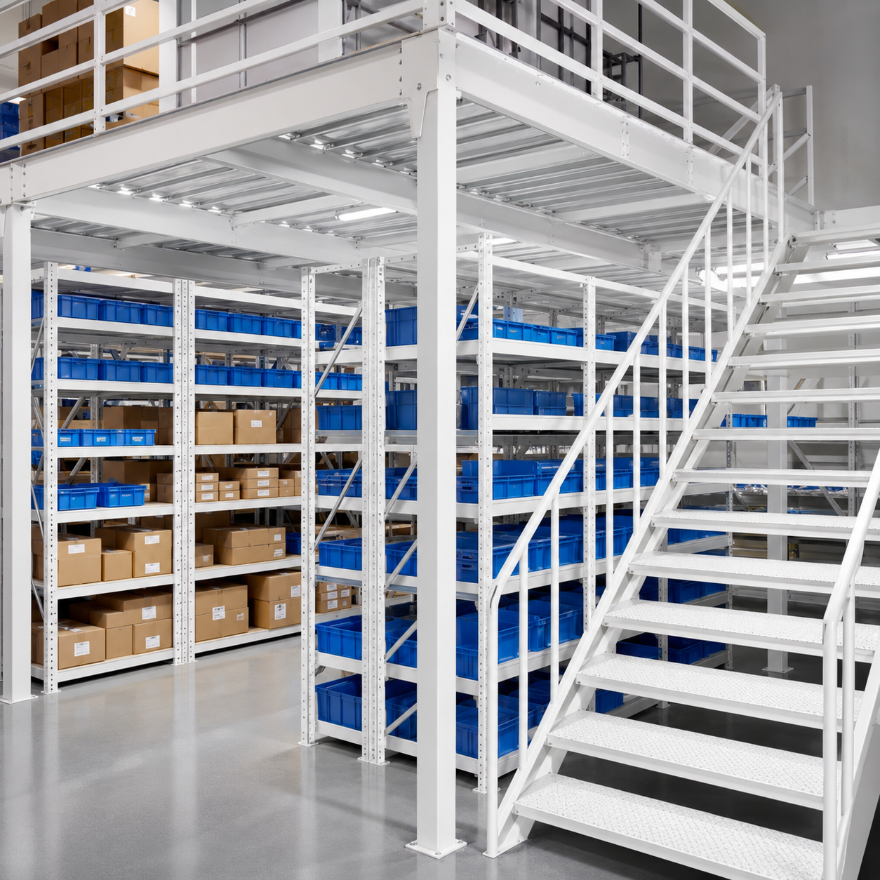 Factory Price Multi Tier Rack Customized Storage Shelf Warehouse Multi-Level Storage Platform Steel Mezzanine Racking System