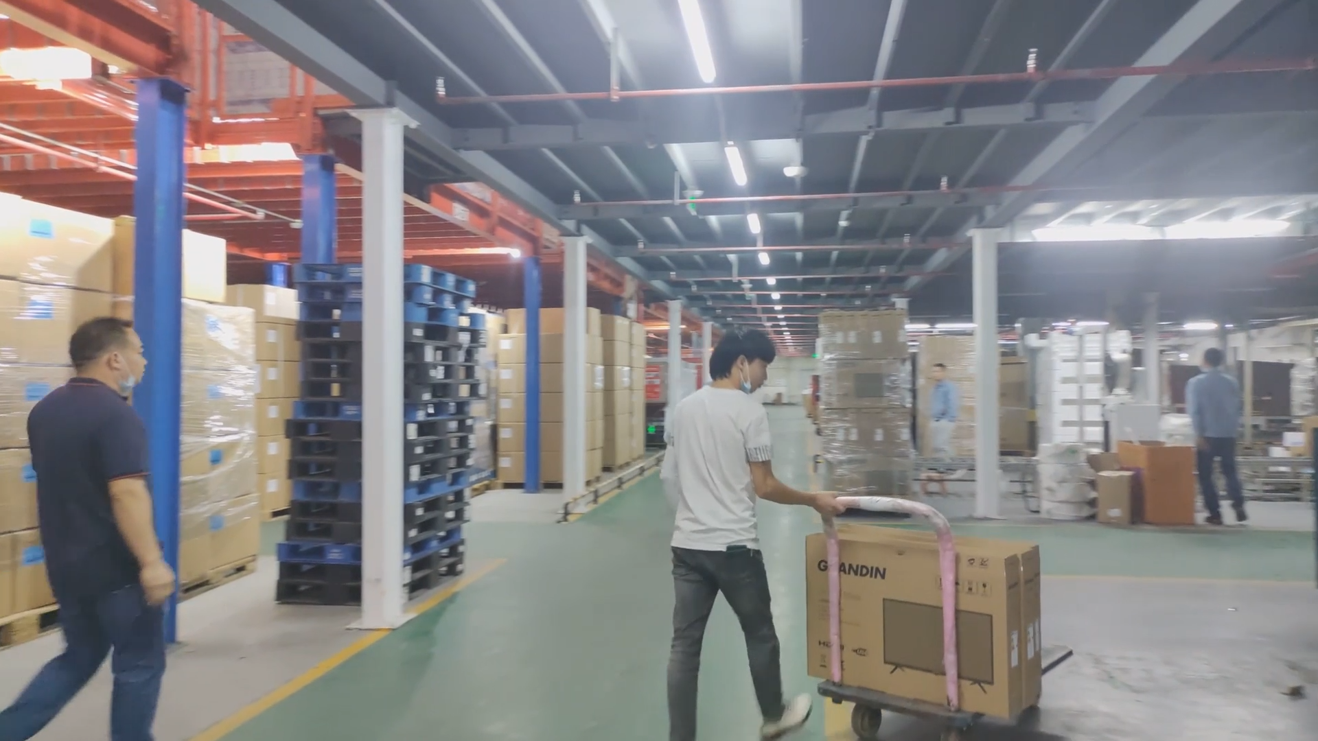 HUAWU 1000kg/sqm Industrial Mezzanine Floor Rack System Multi-layer Steel Warehouse Storage Platform Q235 Steel Structure