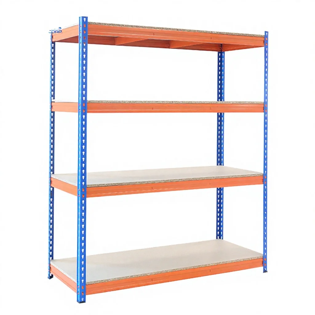 High-Load 5-Layer Steel Corrosion Protection Galvanized Automated Retrieval Adjustable Warehouse Shelves 150kg/layer Snap-In