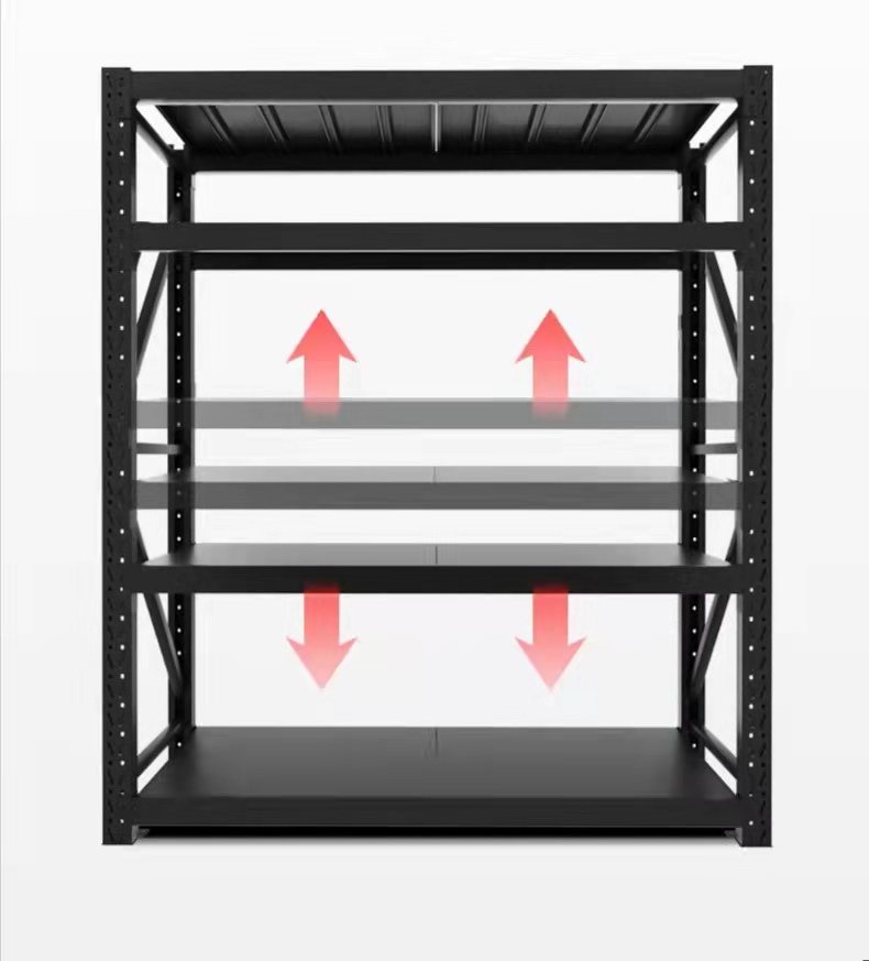 200kg Storage Shelves Garage 5 Layer Long Span Rack System Shelving Medium Duty Warehouse
