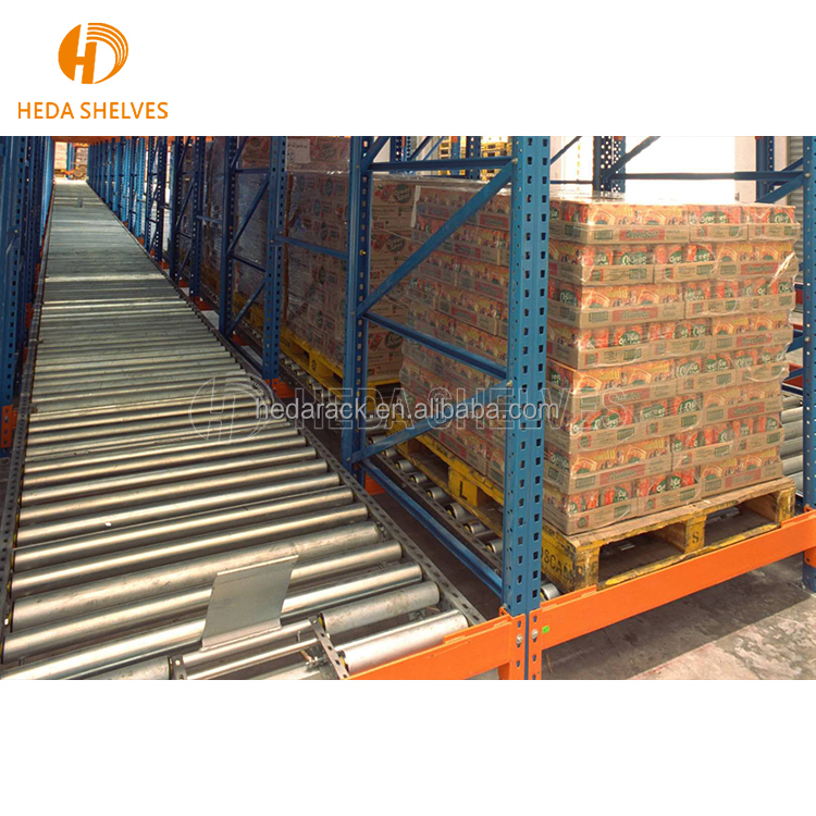 Factory Industrial Steel Gravity Flow Roller Racking Systems Corrosion Resistant FIFO Carton Flow Racks For Warehouse