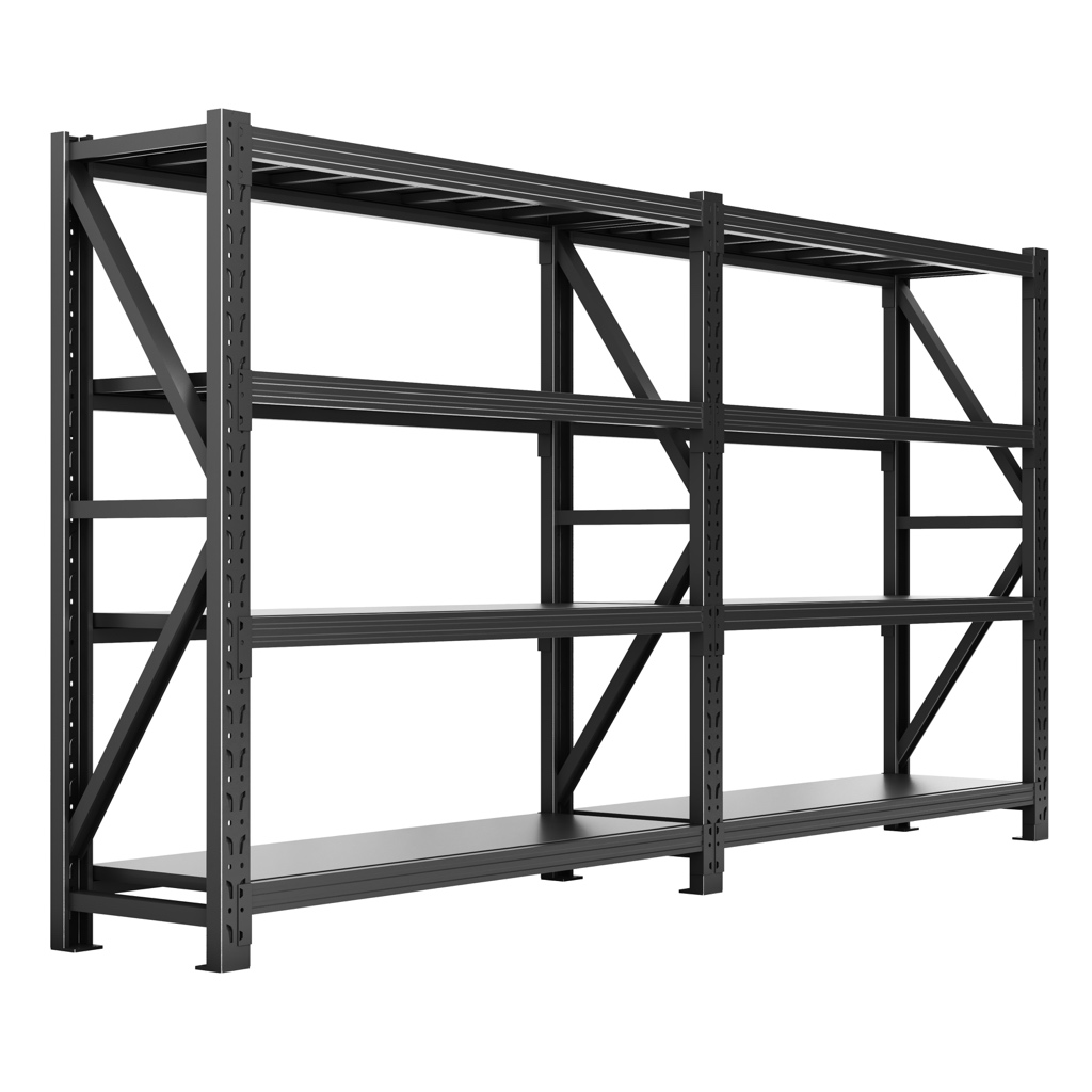 Heavy Duty Steel Shelving Rack 500kg Load Per Layer Industrial Multi-Tier