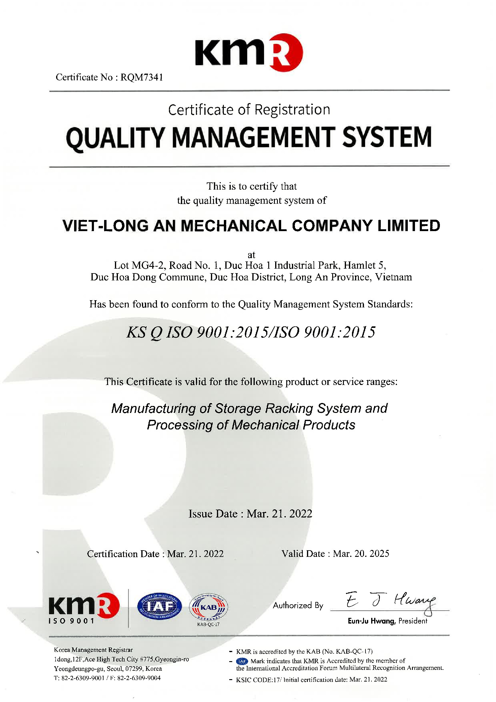 ISO Certification 2