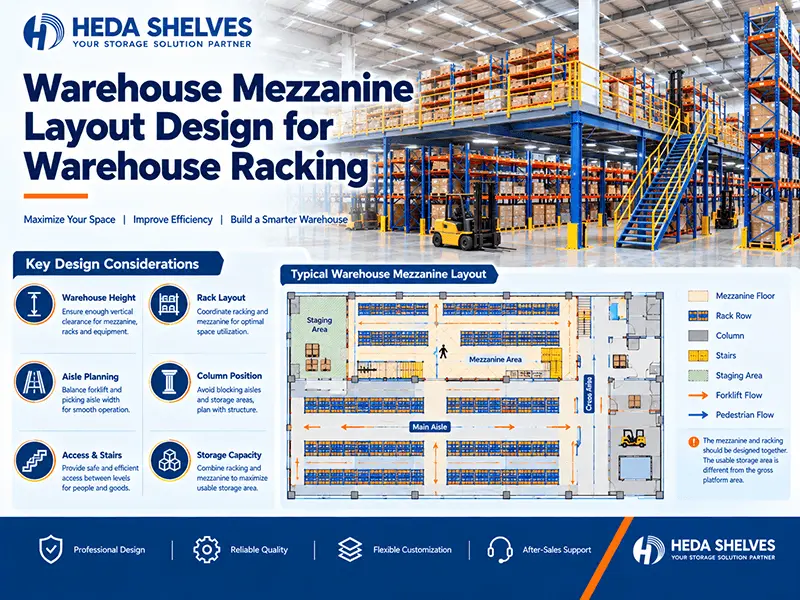 Warehouse mezzanine layout design