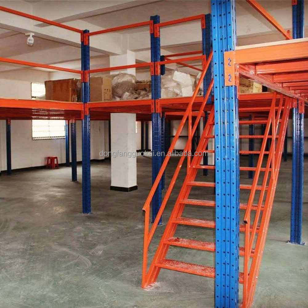 Industrial Mezzanine Racking for Warehouse Distribution Center Factory Logistics Storage Mezzanine Platform Shelving