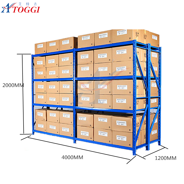 Good Warehouse Rack 2m Height Light Duty Shelf Shelving Long Span Shelving
