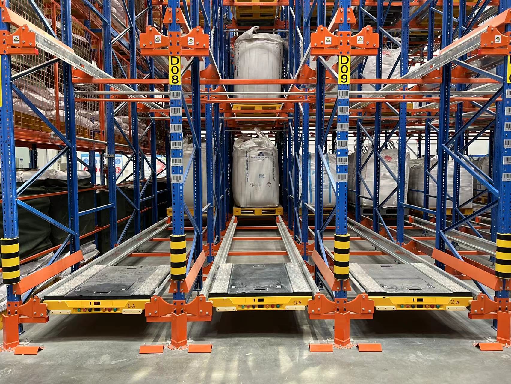 Sunli Factory Direct Automated AS&amp;RS 2-Layer Steel Intelligent Pallet Tote Bin Storage Racks System 1000kg Load Capacity Powder