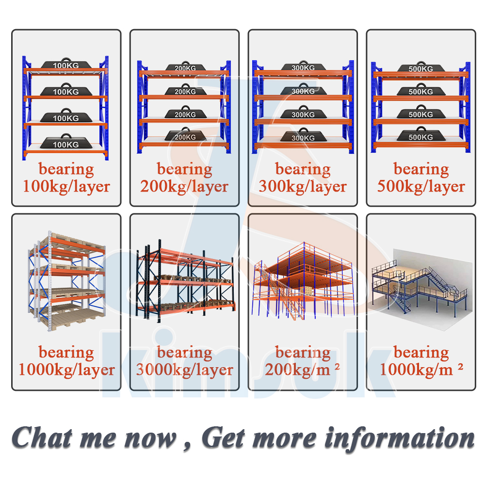 Kimsuk 5 Layers 100-500KG Load Warehouse Rack Wire Storage Shelf Goods Steel Rack &amp; Shelving Etagere De Rangement
