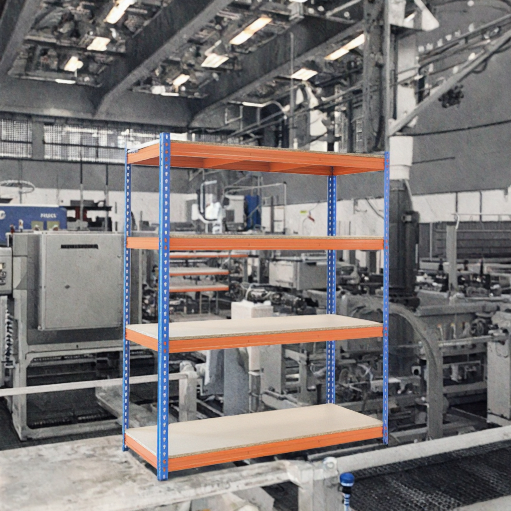 High-Load 5-Layer Steel Corrosion Protection Galvanized Automated Retrieval Adjustable Warehouse Shelves 150kg/layer Snap-In