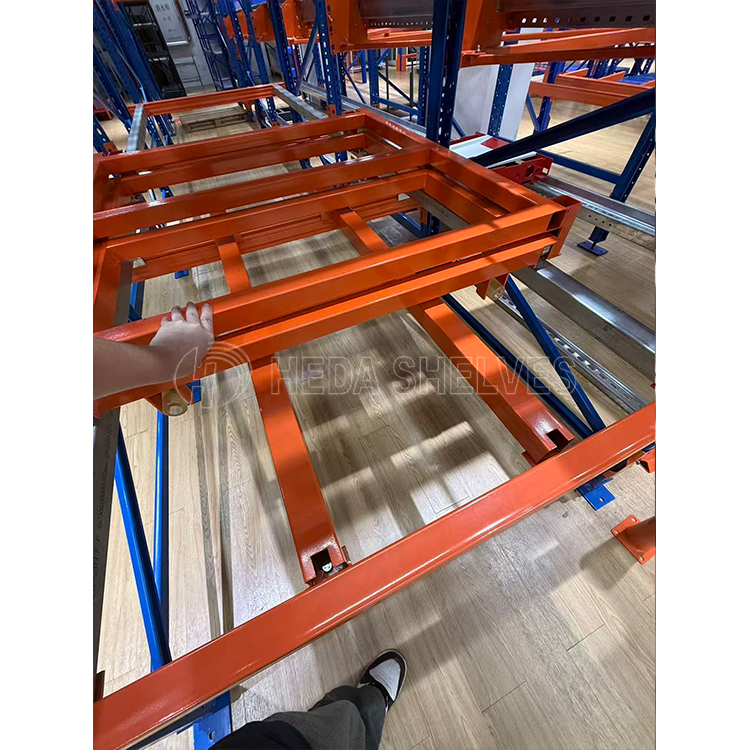 Industrial Push Back Rack Real Case