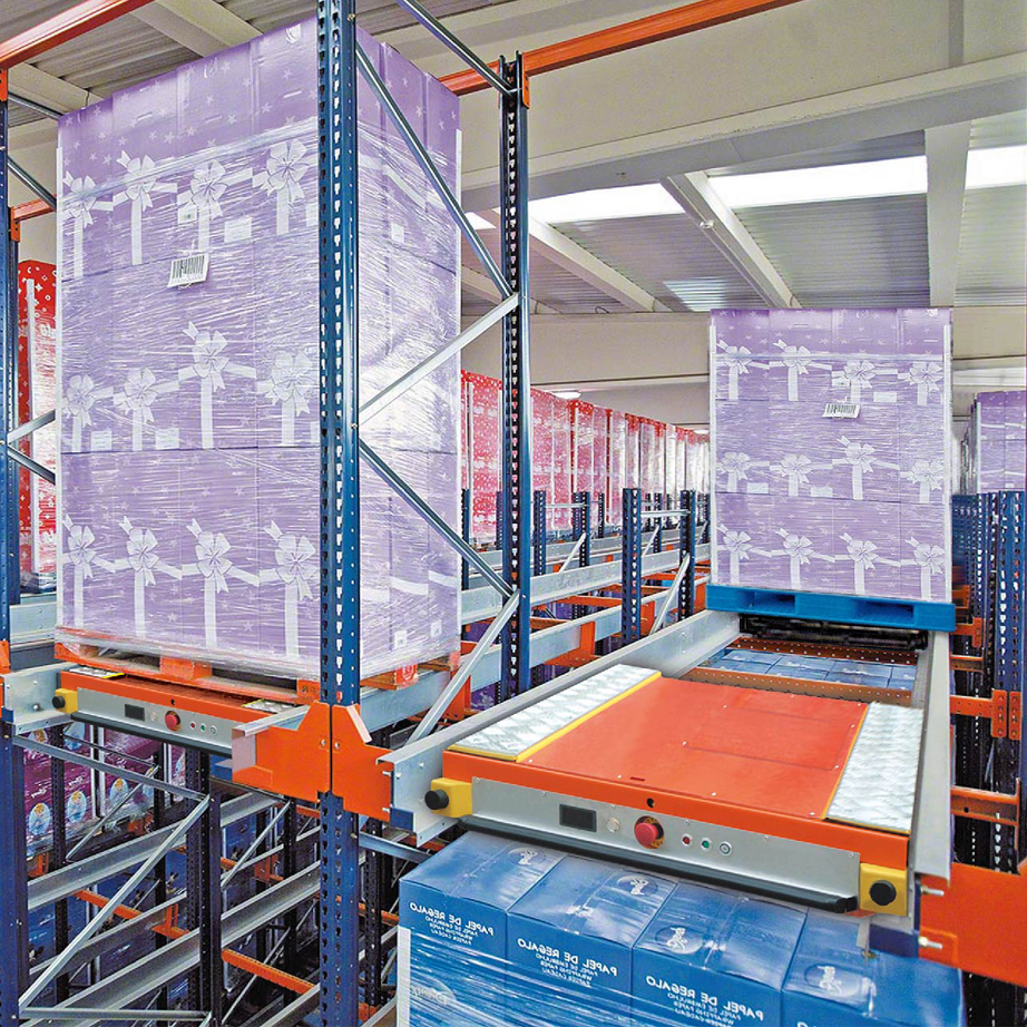 Stable Structure 5 Layer Heavy Duty Shuttle Pallet Racking Custom Intelligent Warehouse Storage System for E-commerce